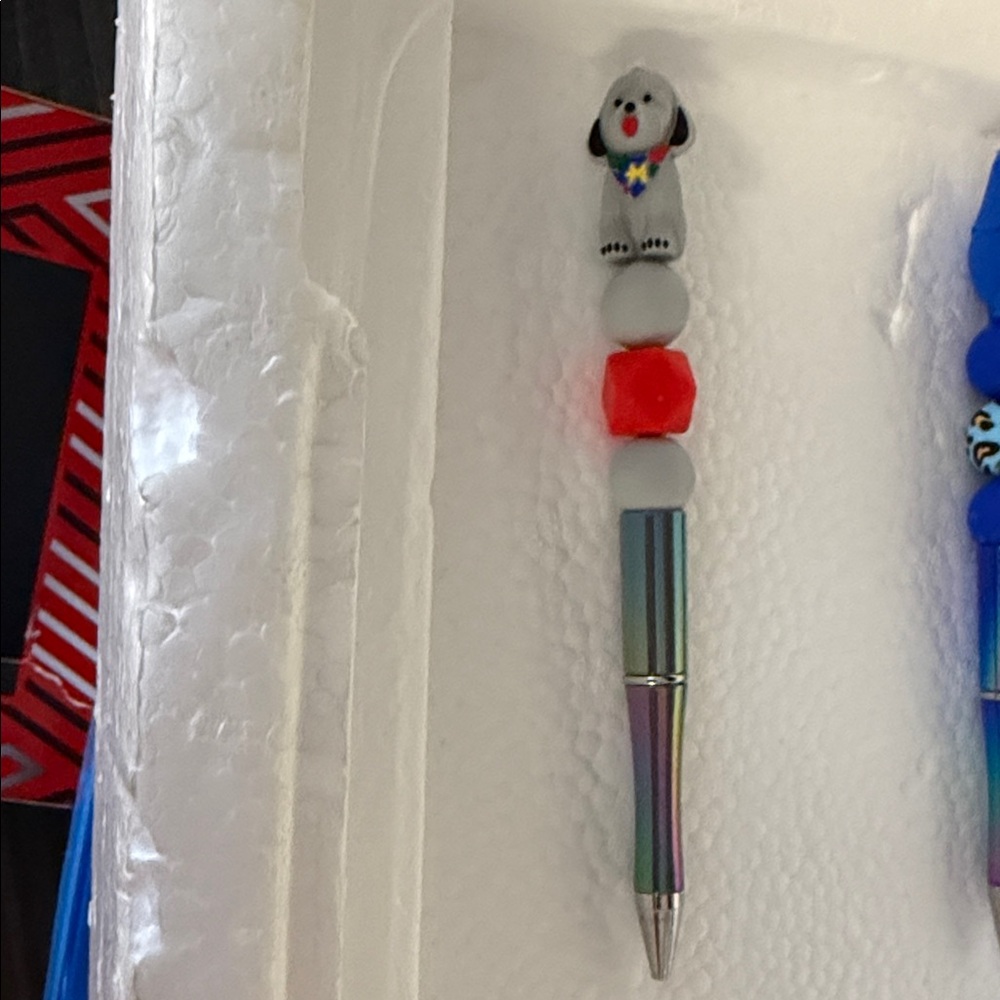 Colorful Dog-Themed Pen